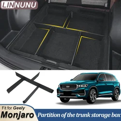 LINNUNU Partition of Trunk  Storage Box Fit for Kx11 GEELY Monjaro Manjaro 2023 2024 Xingyue L Car Styling Trunk Folding Board