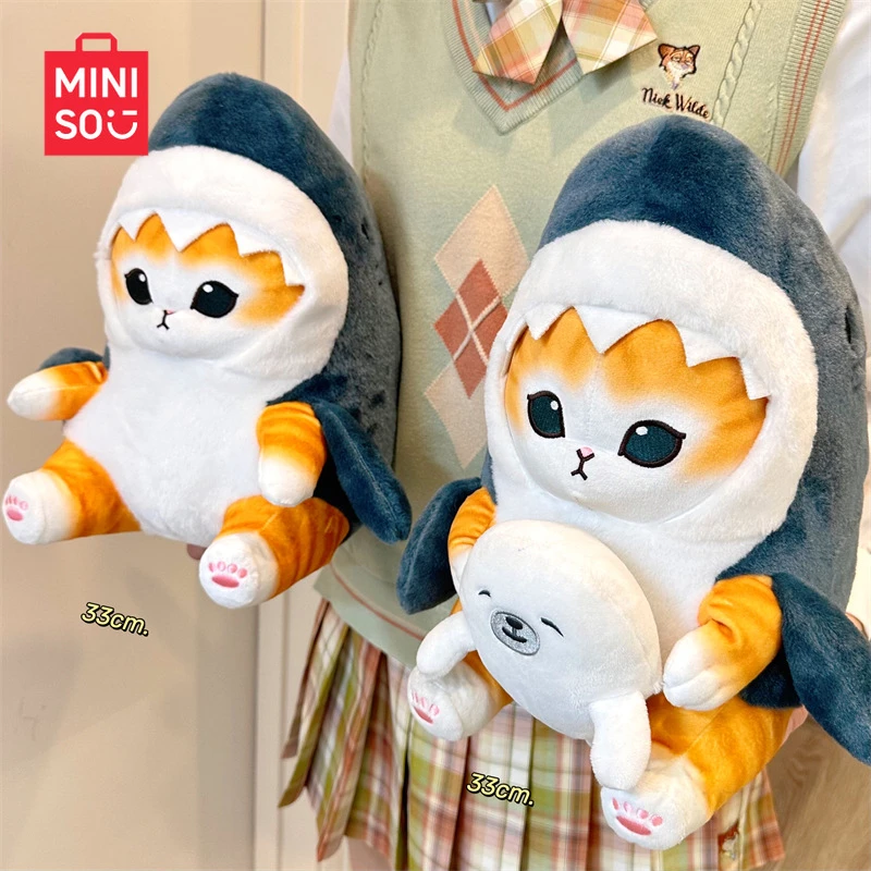 MINISO Mofusand Shark Cat Plush Toy Doll Pendant Popular