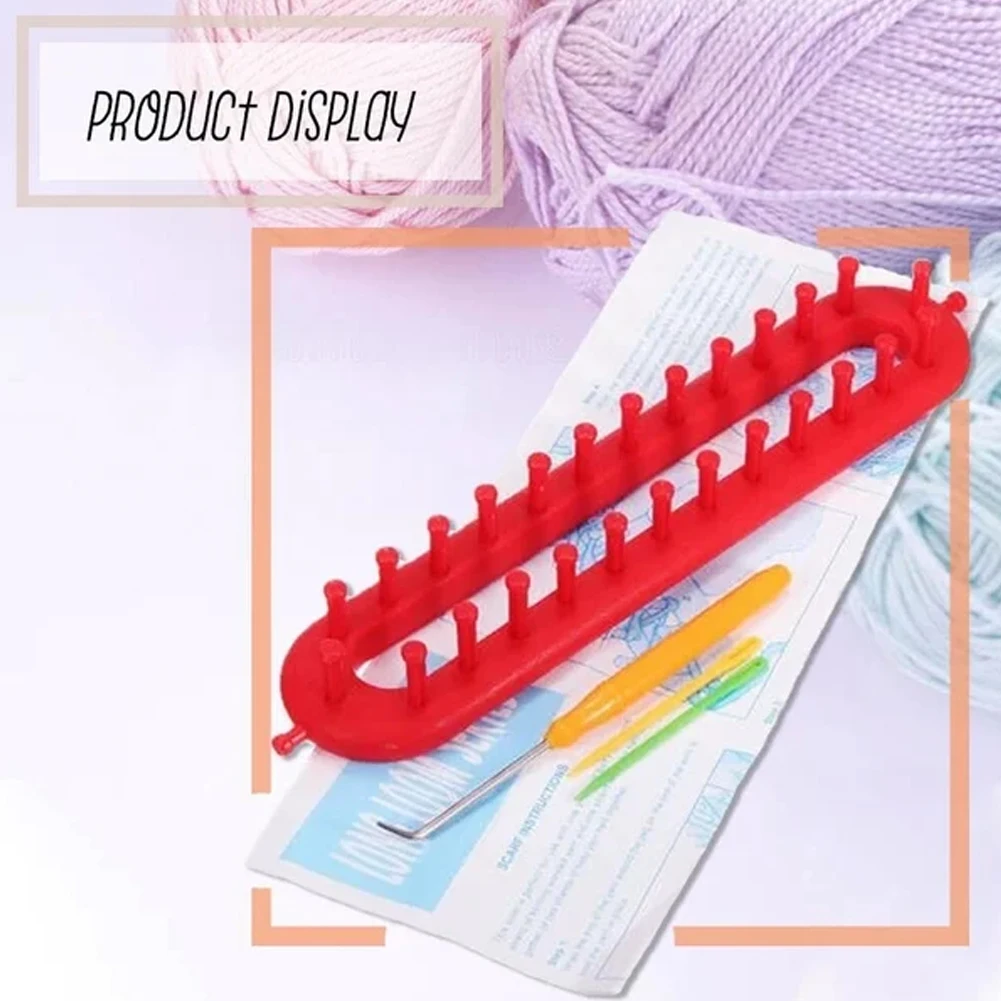 MIUSIE Weaving Loom Knitting Kit With Kniting Needles And Marker For DIY  Handmade Sweater Sock Hat Scarf Scarves Making - AliExpress