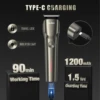 Sejoy Hair Cut Machine For Men Professional Hair Clippers Electric Shaver Beard Trimmers Machine Cordless 5