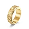 Viking Runes Rings Vintage Stainless Steel Band for Men Nordic Spinner Anxiety Ring Fidget Thumb Ring Gift for Dad Fathers 3