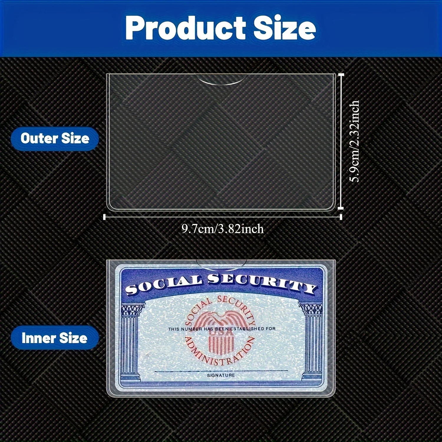 8-Piece PVC Card Protective Covers