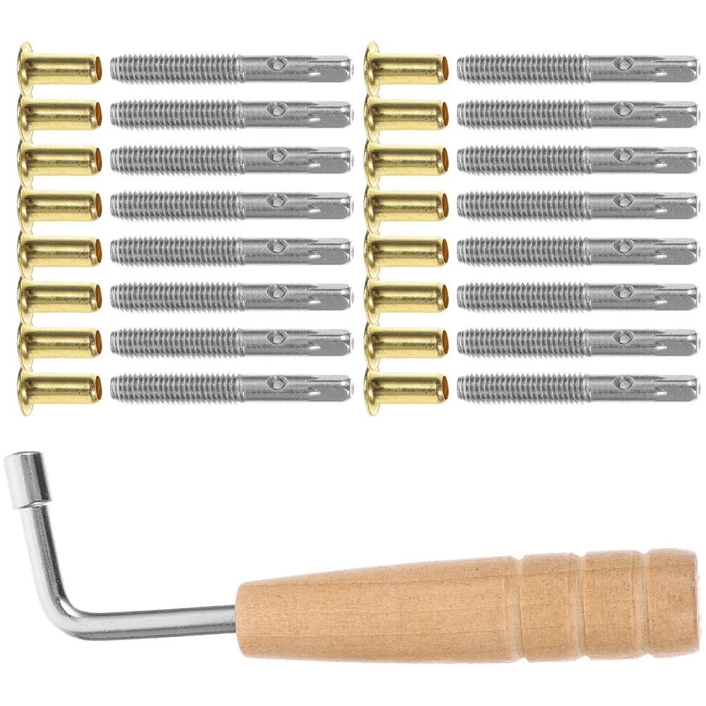 

1 Set Lyre Harp String Tuning Pin L-shaped Tuning Wrench for Lyre Harp Stringed Instrument
