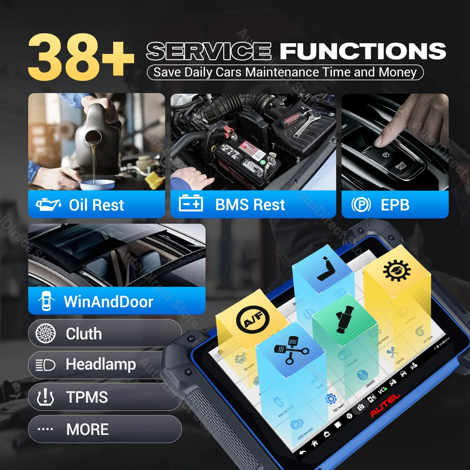 Autel IM608S II Key Programming Diagnostic Tool with XP400 Pro & J2534 VCI OE-Level All Systems Diagnosis Oil Reset/EPB/SAS/DPF