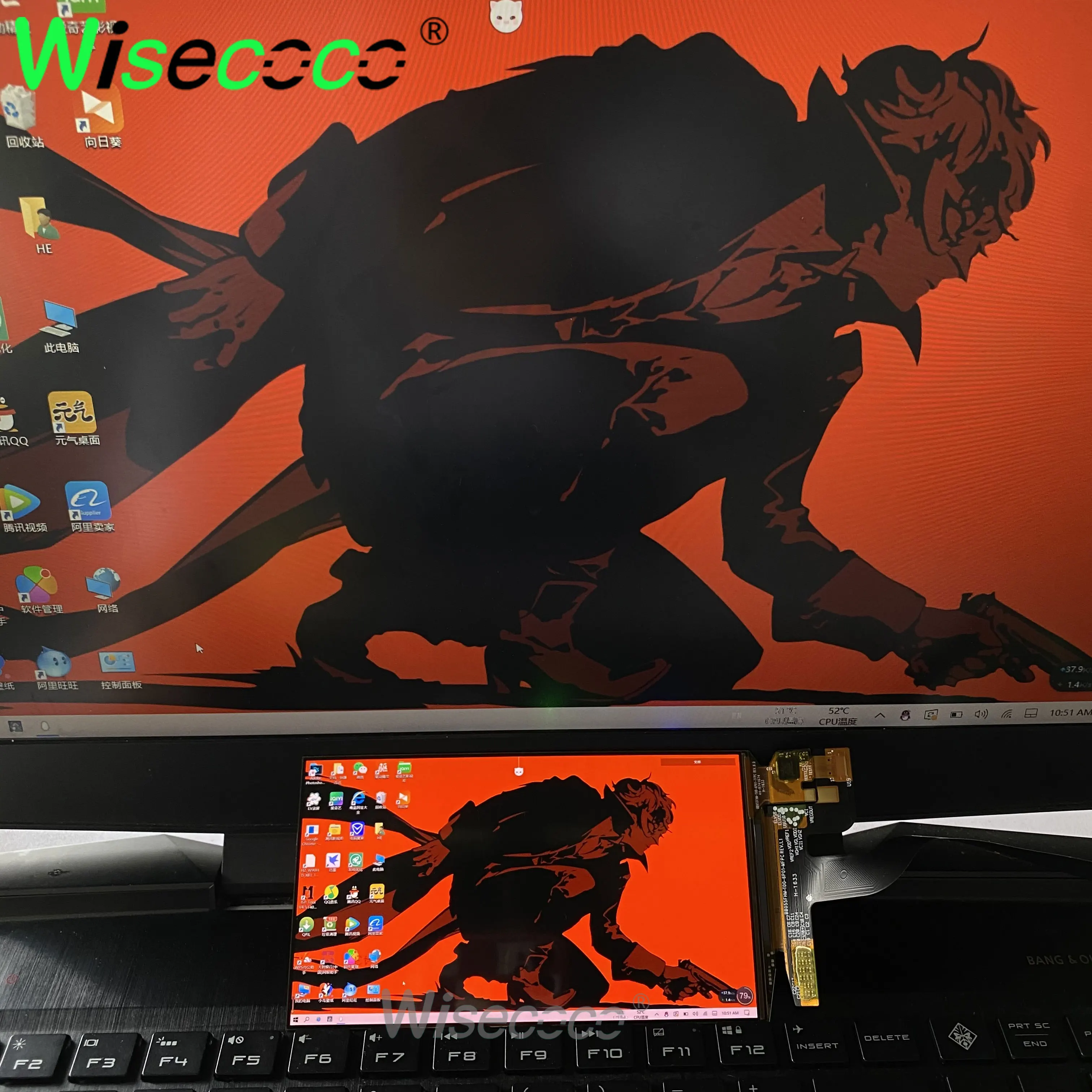 OLED 5.5 인치 1920x1080 터치 스크린, FHD 아몰레드 스크린 디스플레이, 60Hz USB-C 드라이버 보드, 라즈베리 PI WIN 10 11 OLED 터치 패널