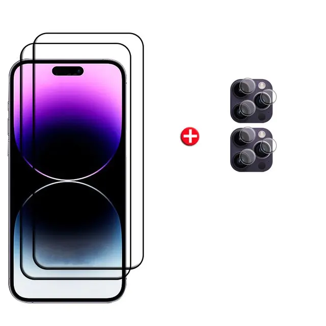 Premium 6-in-1 Tempered Glass Screen Protector Set