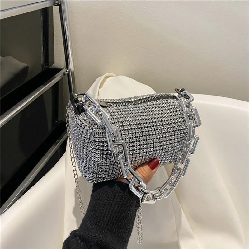 Sac De Soirée - AUGTKEOU - Embrayage Blanc - Perles - Élégant - Petit Sac De Mariée Blanc