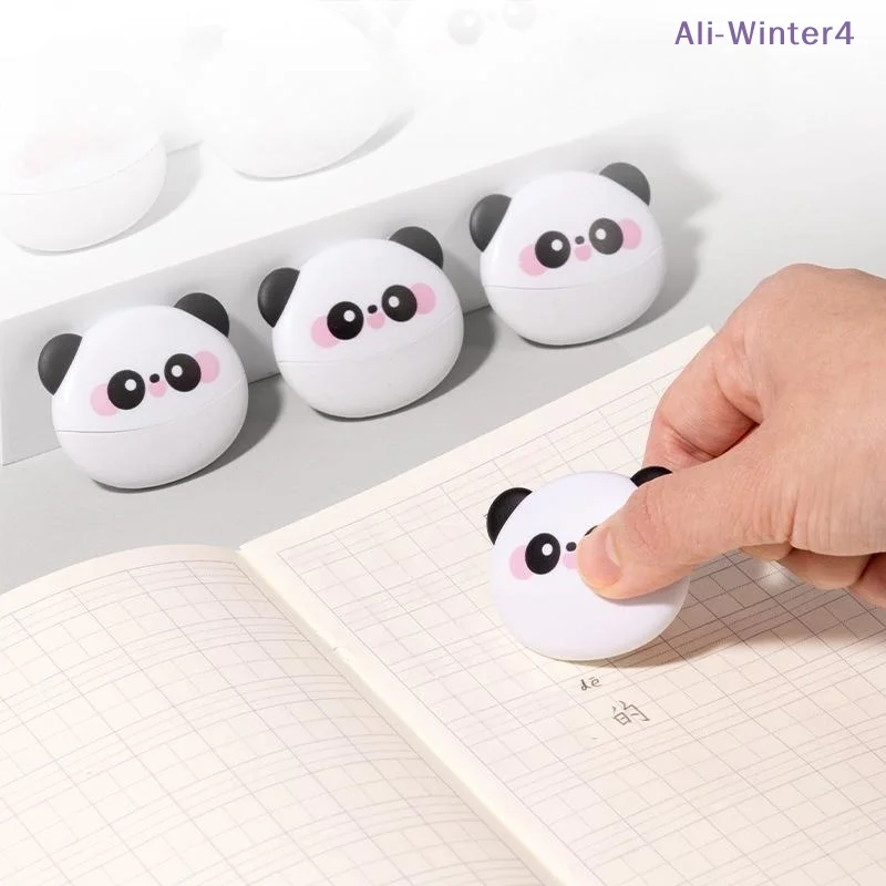 【Winter4】2PCS 어린이 선물용 팬더 스타일 열 지우개 이중 목적 지우개 학교 사무용품을 위한 창의적인 문구류