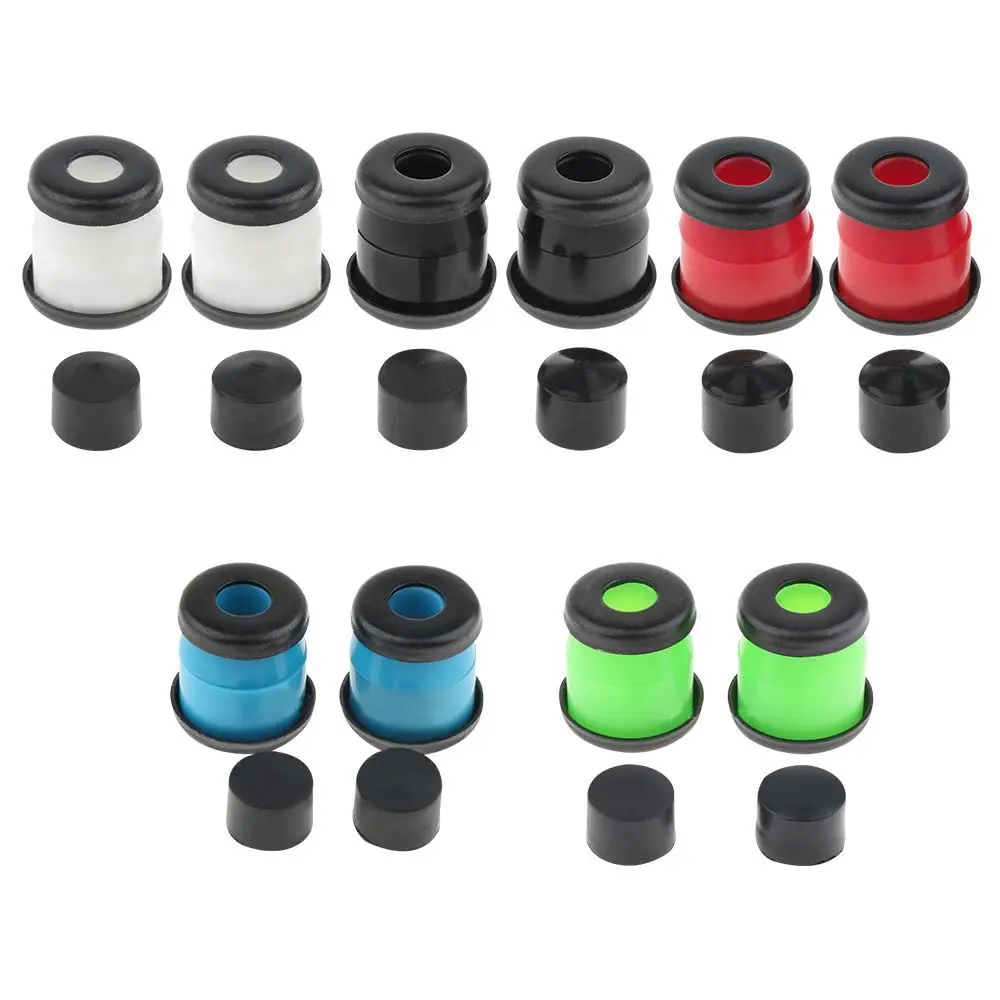 High Quality 1 Set Skateboard PU Rubber Shock Absorber Colorful Shock Pad Set 90a Hard  Longboard Top/Bottom Bush Washers