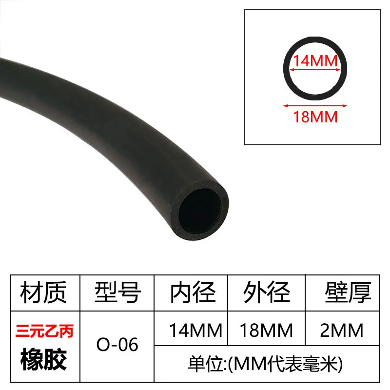 EPDM-Gummischlauch – schwarzer hohler weicher Gummirohr | Langlebiger und flexibler Gummischlauch für vielseitige Anwendungen – Detail 11