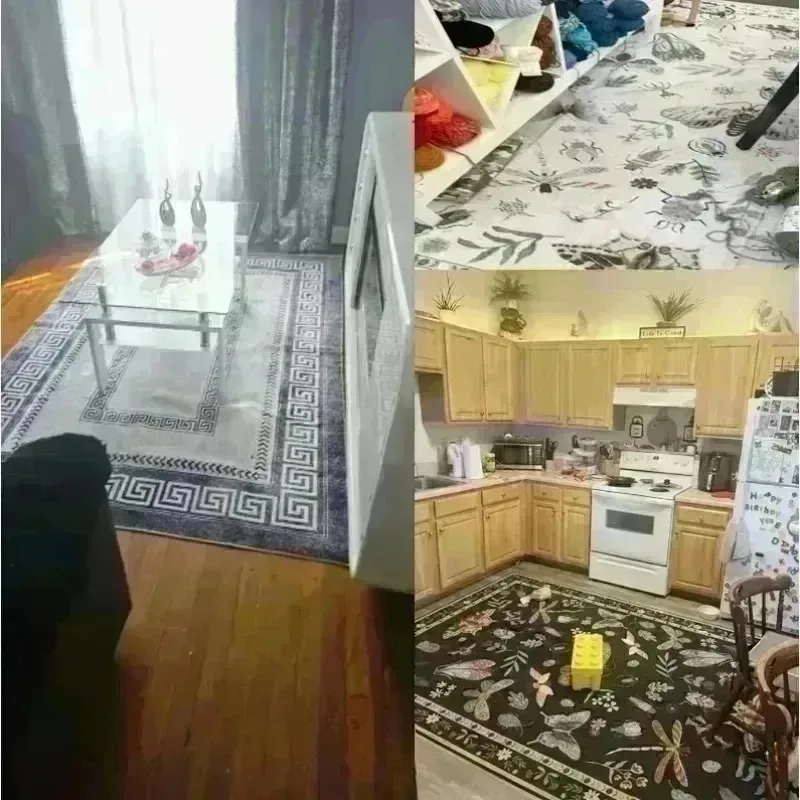 Large Geometric Soft Non-Slip Area Rug 6