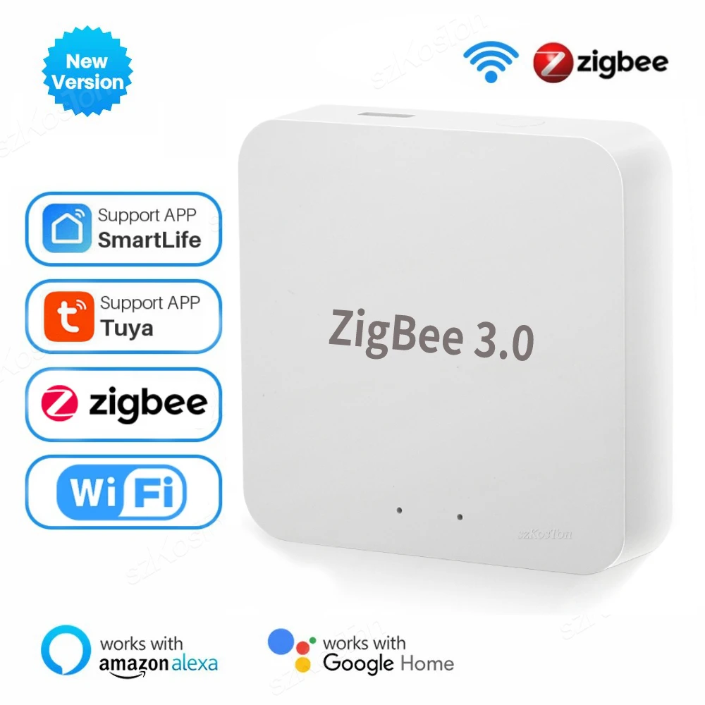 Tuya Zigbee 3.0 Gateway Hub Smart Home Draadloze Bridge Smart Life App Afstandsbediening Automatiseringsapparaat Werkt Met Alexa Google