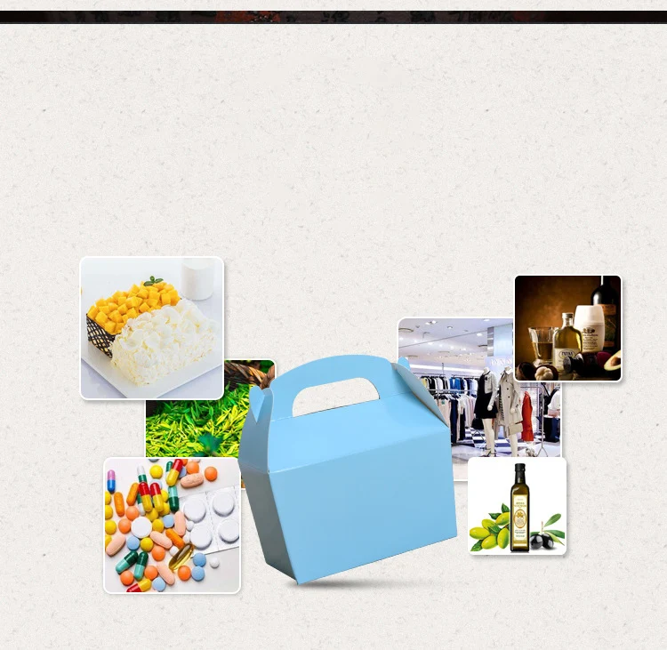 12PCS Tragbare Kraft Papier Geschenk Box Griff Kuchen Backen Behälter Verpackung Box Hochzeit Geburtstag Gunsten Dekoration Supplie – Detail 7