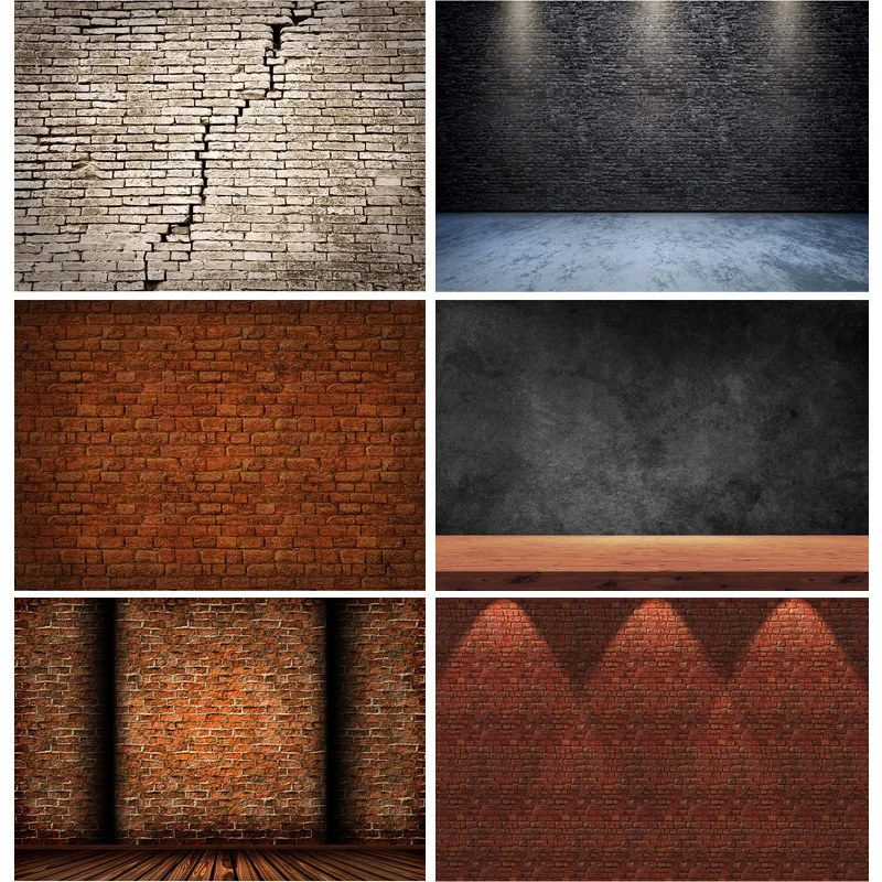 

Art Fabric Photography Backdrops Props Vintage Brick Wall Baby Portrait Photo Studio Background 21801ZTM-01