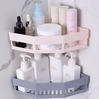 Bathroom Shelves No-drill Wall Mount Corner Shelf Shower Storage Rack Holder For Wc Shampoo Organizer Bathroom Accessories 1