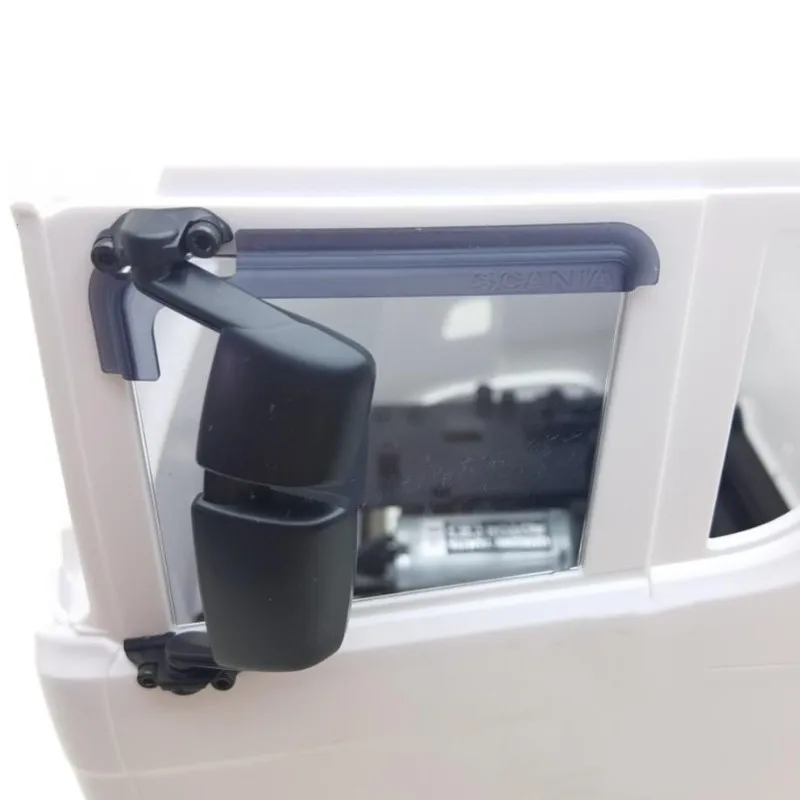 Tamiya LESU Tractor 1 Pair Acrylic Window Cover Rain Sun Visor For 1/14 Tamiya RC Truck Scania 770s 56368 3