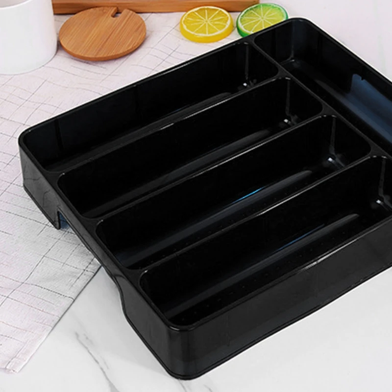 Silverware organizer flatware organizer cutlery organizer storage box Drawer tray spoon forks cutlery separation finishing rack storage box portable cutlery container