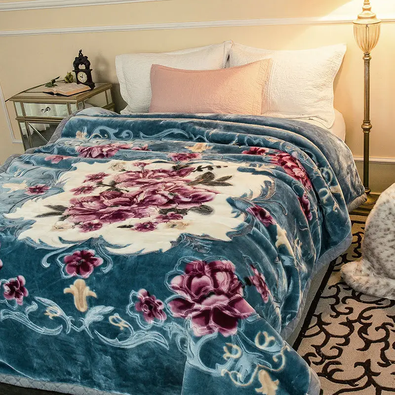Solid Purple Blanket Bedding Throw Fleece Full Queen Super Soft Warm  Value 