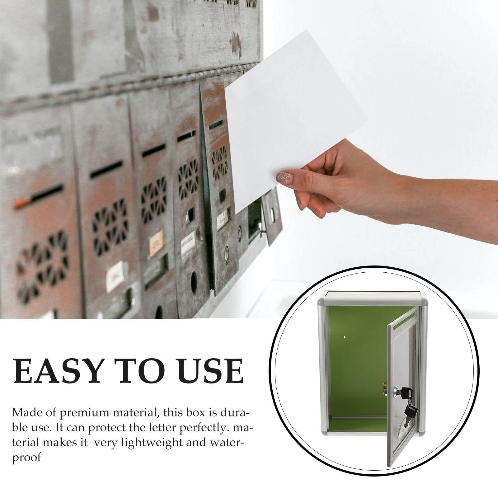 Safety Boxbox Suggestions Box Lock Wall Hanging Complaints Suggest Box Letter Drop Donate Post Ballot Safety Rainproof suggestion box lock