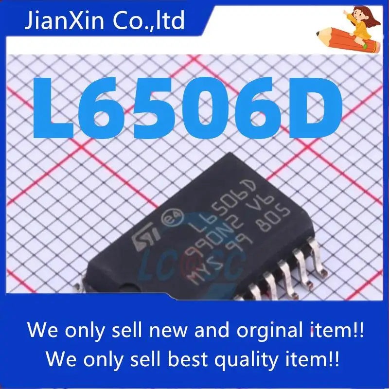 

10pcs 100% orginal new L6506 L6506D stepper motor controller SMD SOP20 feet