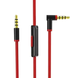 Premium Auxiliary Audio Cable - High - Quality 3.5mm Jack Replacement (Black and Red)