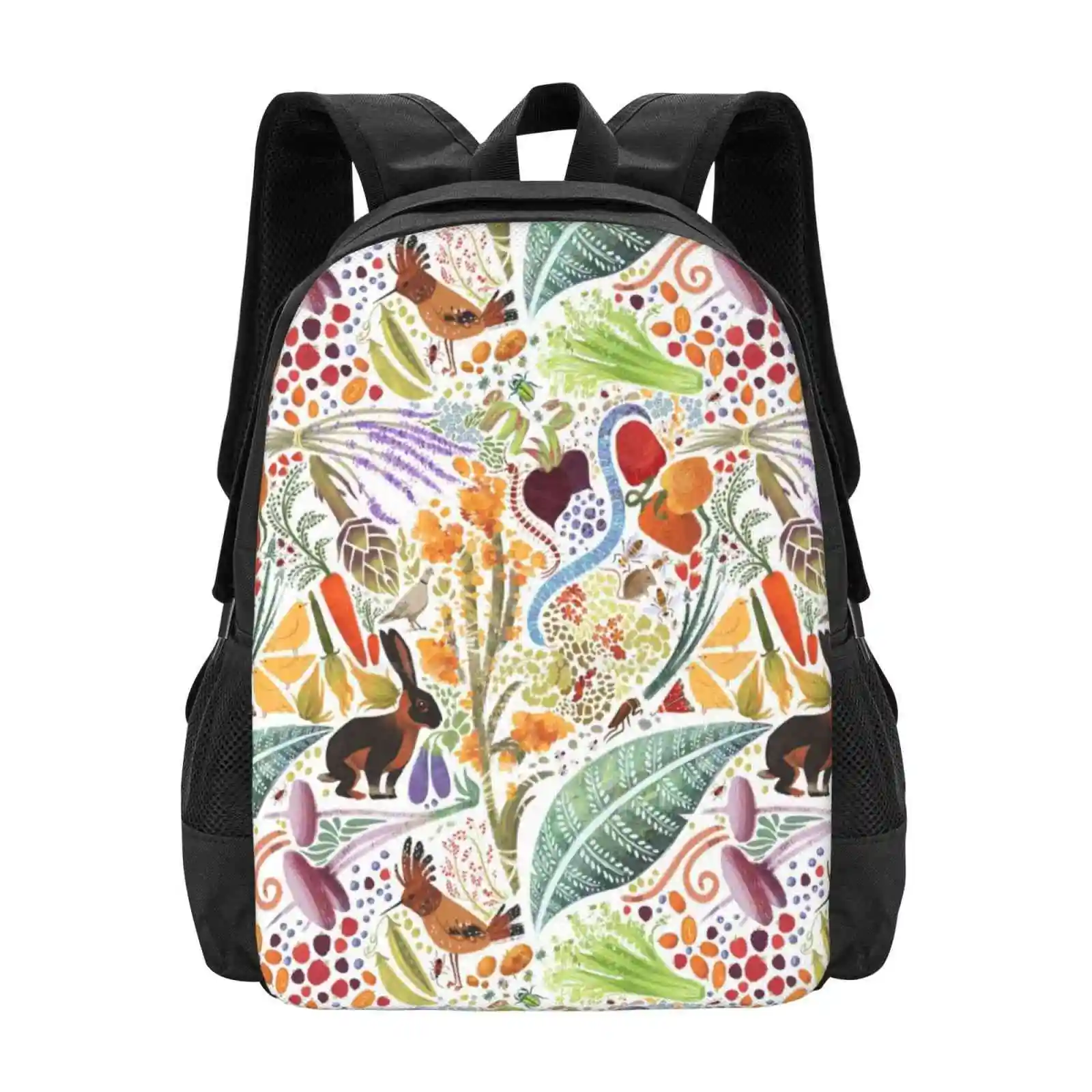 Garden Party Vendita Calda Zaino Borse Moda Aluta Auricchio Artist Pattern Texture Oil Brush Photoshop Garden Plant Orto Food