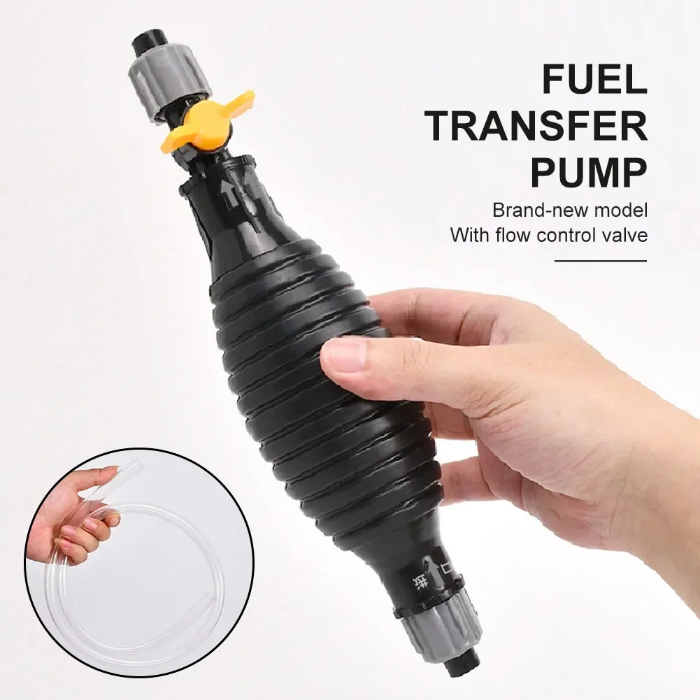 18mm Manual Fuel Pump oil syringe pump liquid transfer pump High Flow Car Motorcycle Hand Siphon Water Fish Tank Oil Gasoline Petrol Diesel Liquid Transfer Tool