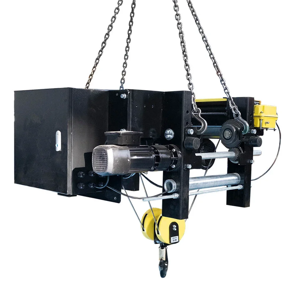 New Heavy Duty Electric Wire Rope Hoist 5 Ton Lifting Capacity 6m Lifting Height