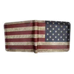 Patriotic American Flag & Dollar Design Men's Wallet (XQ2612071)