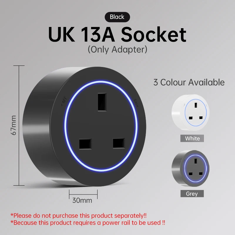 Universal Power Outlet for Home and Office - Easy, Punch-Free Installation