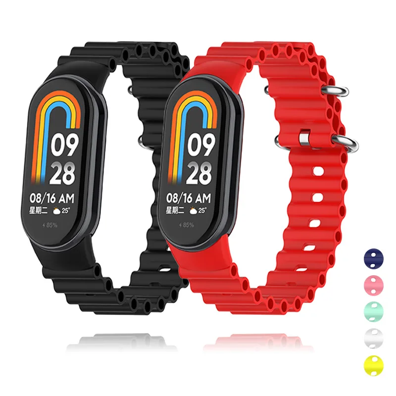

Силиконовый ремешок для Xiaomi Mi band 8, сменный Браслет для Xiaomi Mi band 8