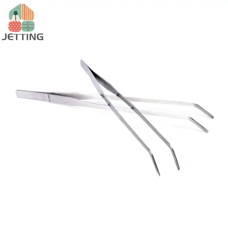 Fish Tank Tongs Aquarium Stainless Steel Live Plant Tank Tweezers 1PC 27cm