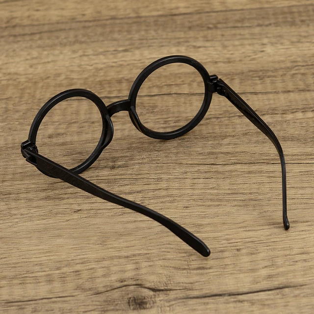 Lunettes de magicien Harry Potter sans lentille, cadre rond noir,  accessoires de performance de scène, fournitures de fête d'Halloween,  garçon - AliExpress