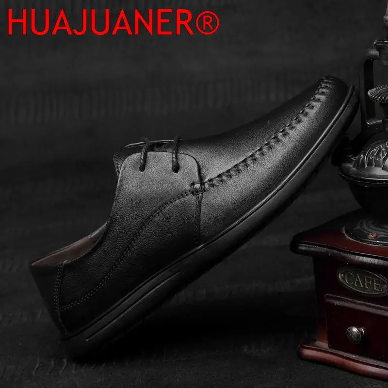 Casual Shoes Men's Genuine Leather Oxfords Shoes For Men New British Style Luxury Business Business Gentleman Casual