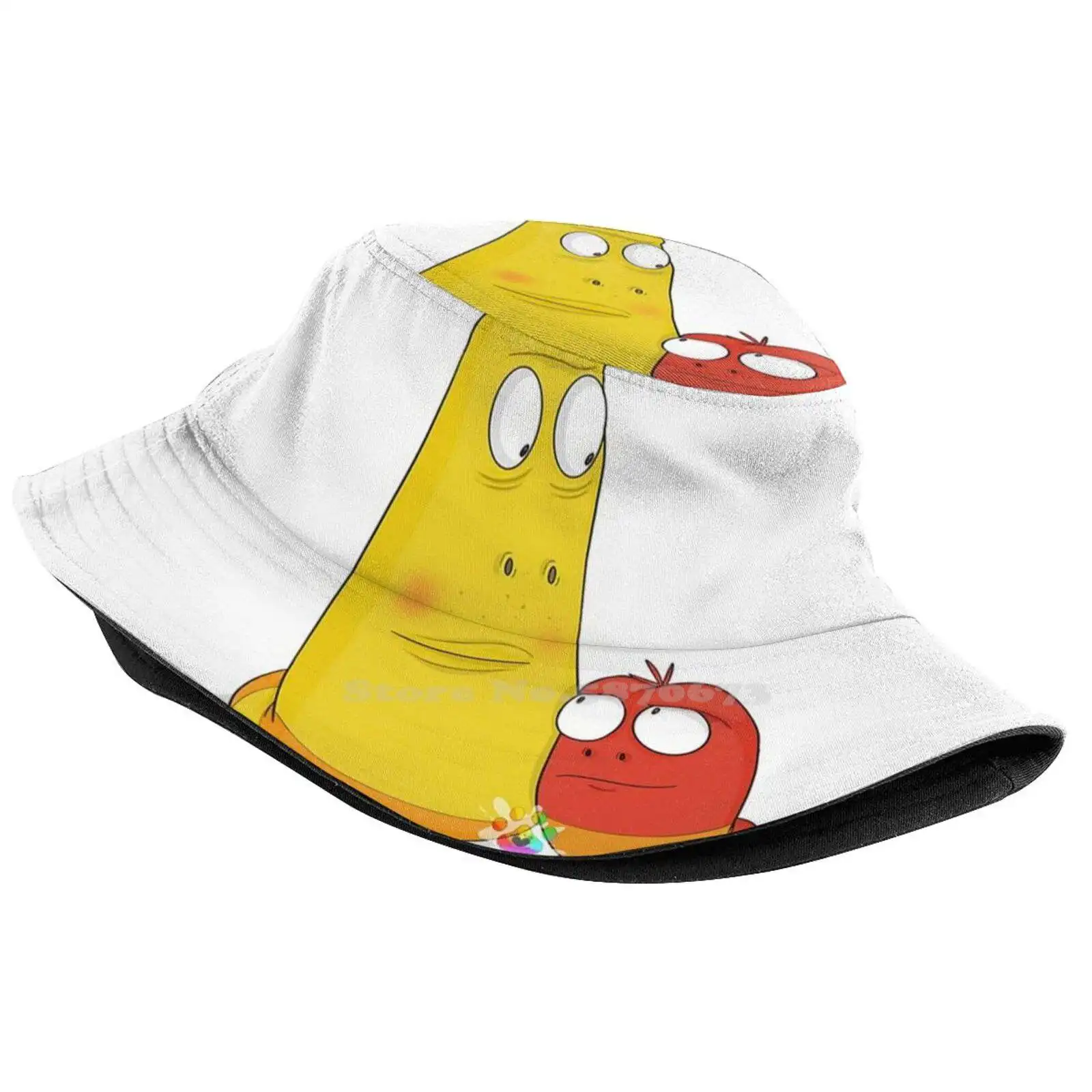Fourlarp Red Yellow Larva Also Known As Larvae Tv 2020 Unisex Fisherman Hats Cap Animation Cartoon 2021 Kids Cover Series