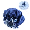 2022 New Muslim Women Night Sleep Cap Satin Elastic Bonnet Hat For Hair Care Head Cover Adjust  Loss 6