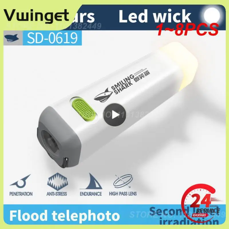 

Портативное мини-зарядное устройство, 1 ~ 8 шт., водонепроницаемый Ультраяркий USB Перезаряжаемый МОЩНЫЙ СВЕТИЛЬНИК