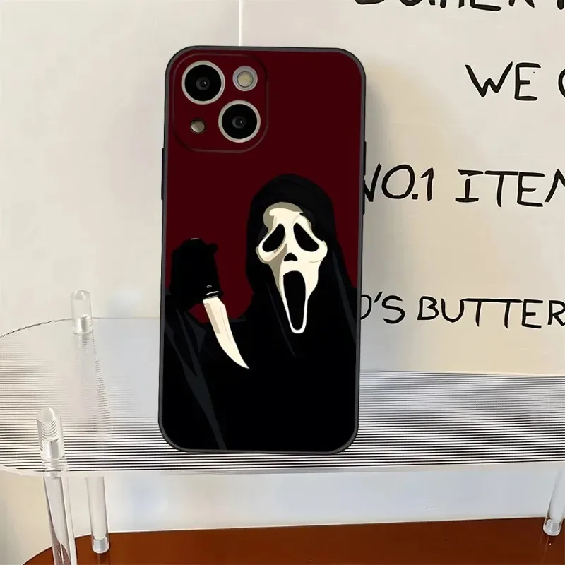 Chilling Ghostface Horror Art Phone Case - Premium Back Cover - iPhone 14  Pro Max (A4)