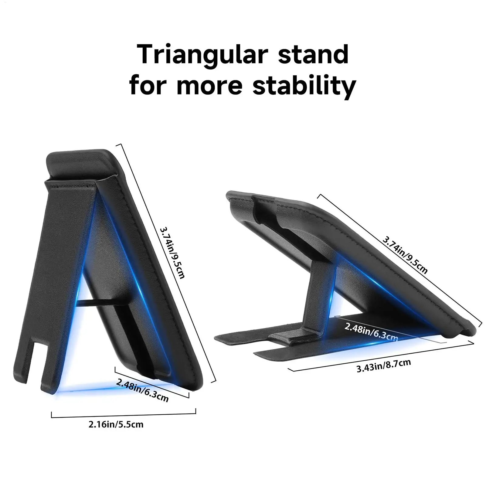 Magnetic Phone Card Holder Magnet Card Holder for Phone Case Mount Portable Mobile Accessories for Credit Desk Travel Men