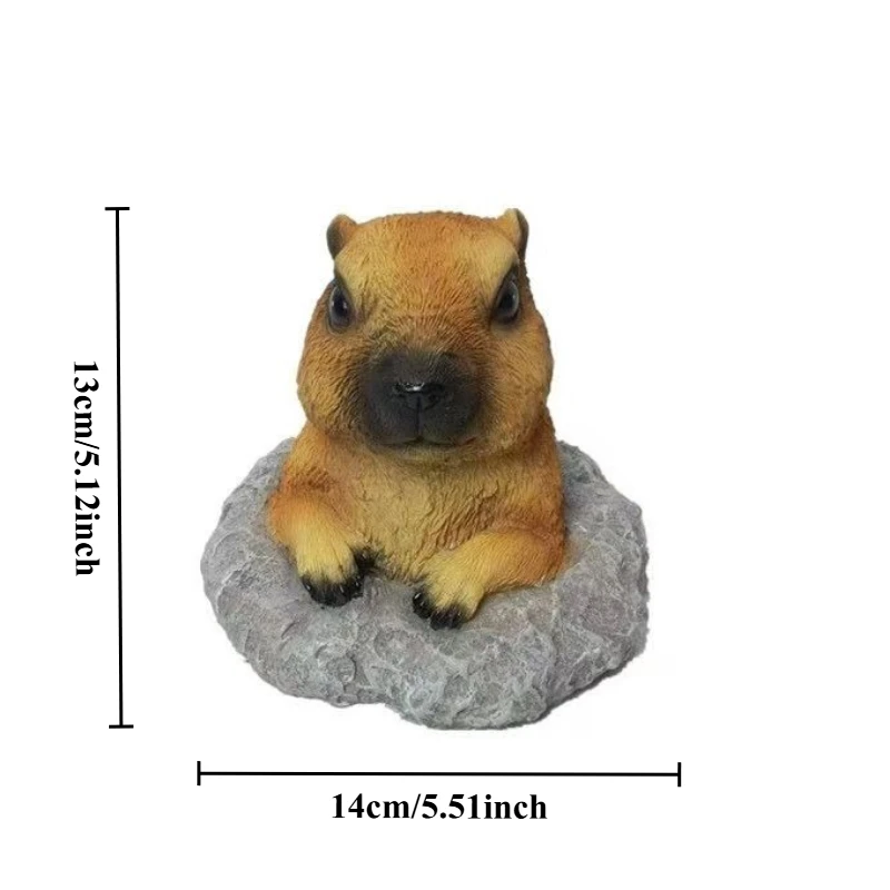 Description Picture 2 of itemSimulation Animal Groundhog Cute Ornaments Outdoor Aarden Decoration Patio Balcony Arrangement Flower Pot Yard Gardening Decor