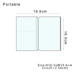 PVC Zipper Pocket File Folder - Travel Journal Accessories & Card Holder Pouches (Set of 2) (Portable 165x196mm)