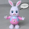 20 Songs Musical Dancing Rabbit Toy with Play The Drum Walking Singing Bunny Moving Toys for Baby with Music Lights for Xms Gift 4