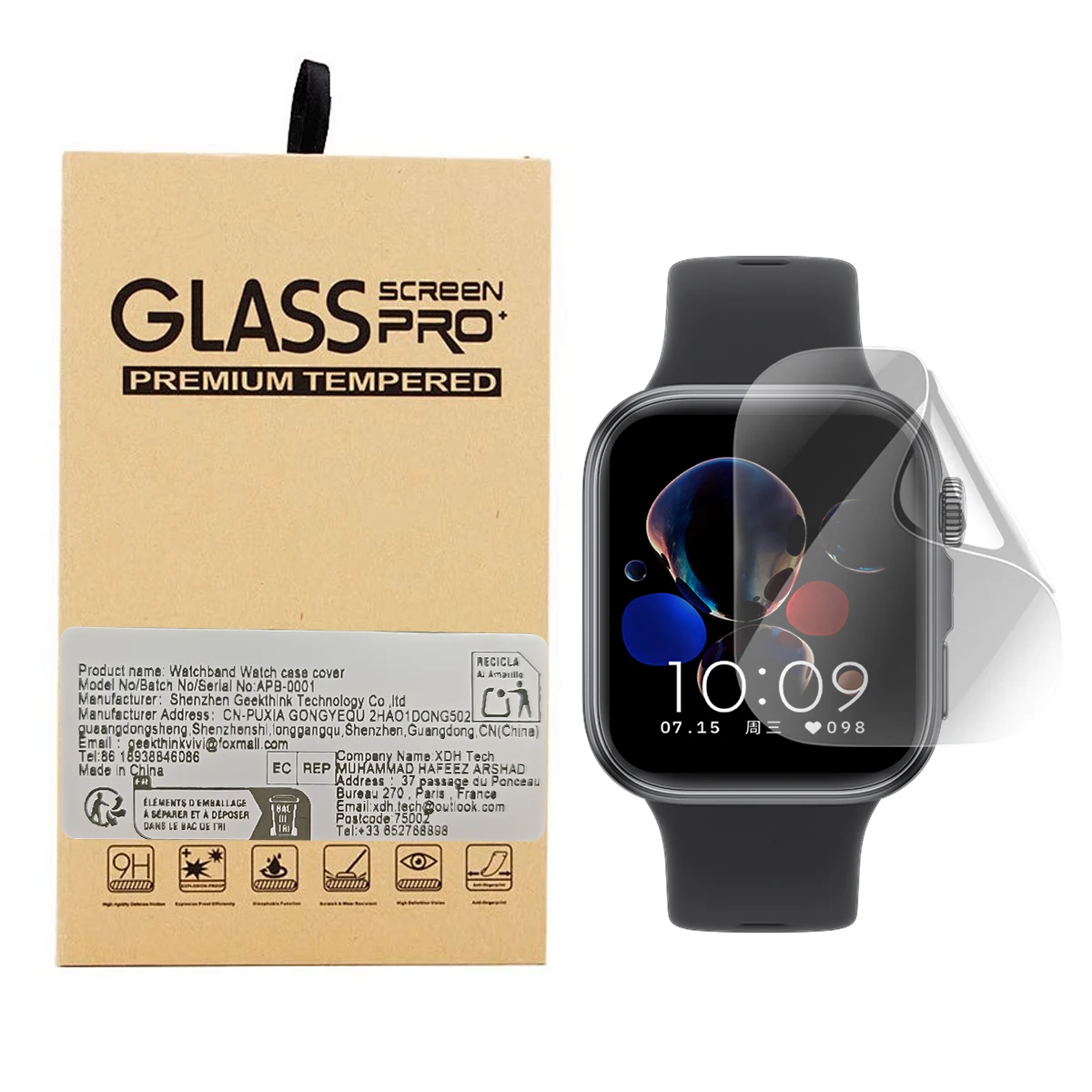Pack of Screen Protectors – Clear Anti-Scratch TPU Hydrogel Film for Huawei Watch Fit Series Accessories