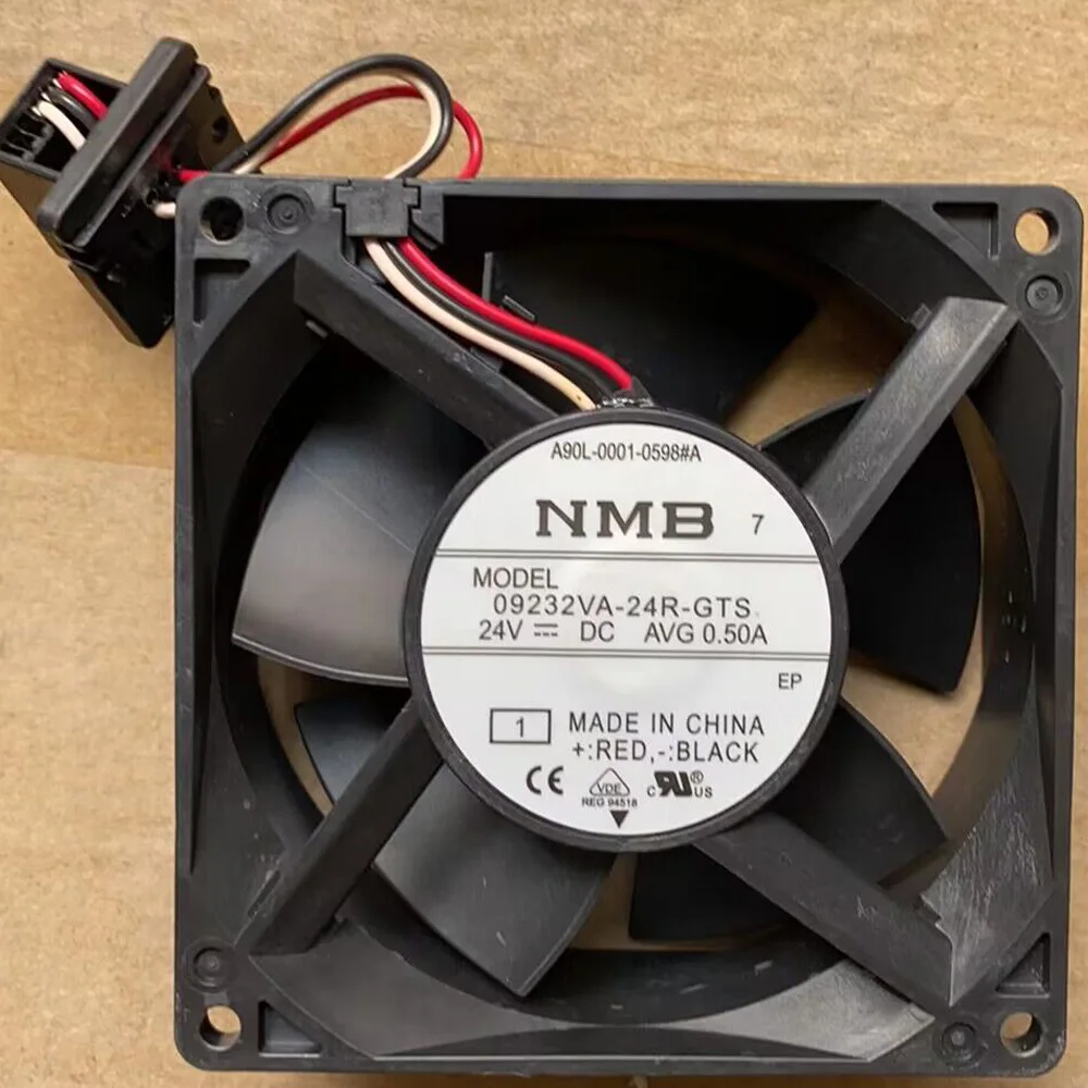 Ventilador de Refrigeração com Conector Fanuc A90l0001-0598 a Nmb 09232va24r-gts Sanyo 9wf0924s203190 mm 90x 32 mm