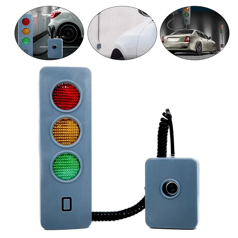 

Garage Safe Light Car Guide Sensor Collision Warning LED Traffic Light Anti Collision Smart Parking Device Adjustable Battery
