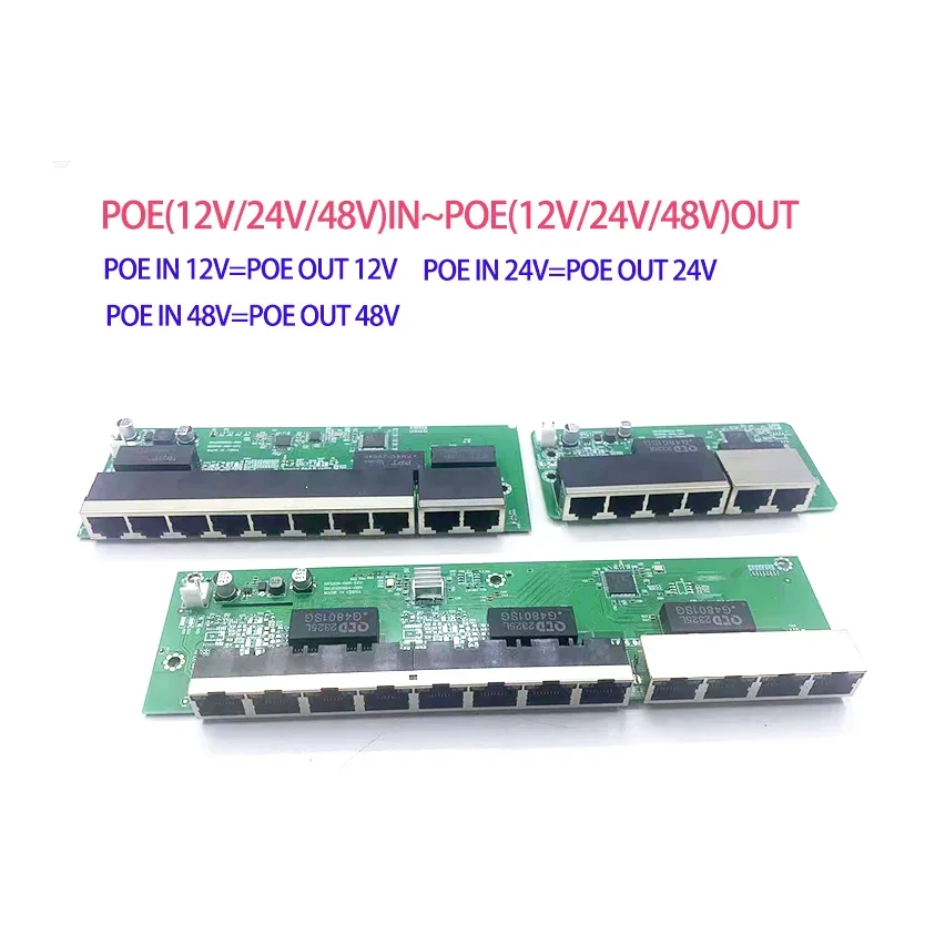 

POE12V-24V-48V POE12V/24V/48V POE OUT100 mbps UP Link poort; poe включен переключатель NVR