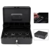 Mini Money Box Protable Key Locker Safe Home Shop Steel Security Cash Box Storage Cashier Drawer Hidden Coin Money Jewellery 3