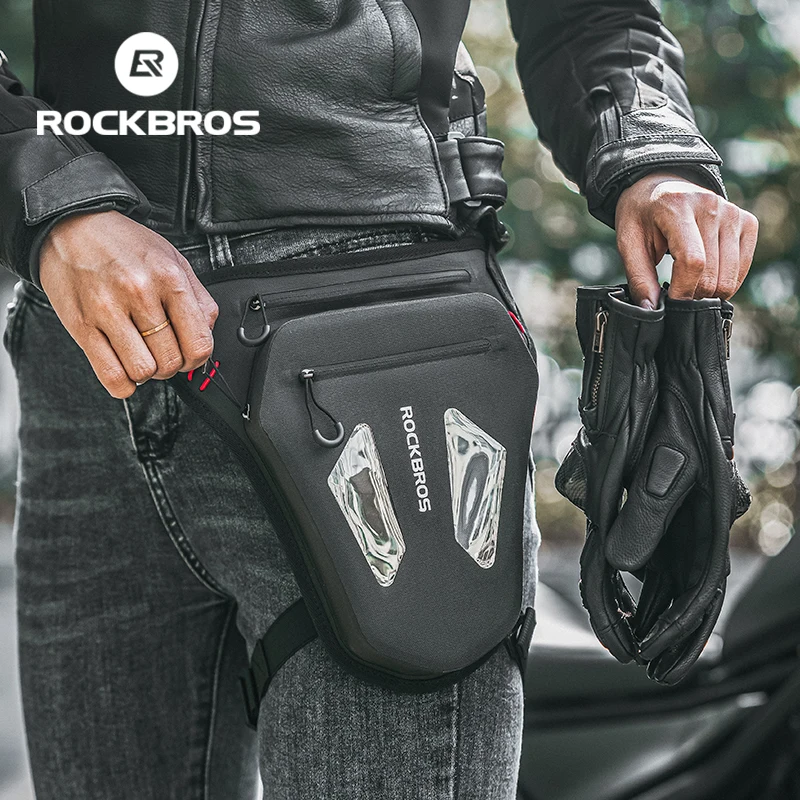 ROCKBROS Motorcycle Cycling Leg Bag Reflective Crossbody Waist