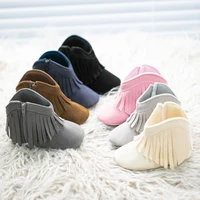 KIDSUN Baby Booties Girl Boy Prewalker Solid Infant Toddler First Walkers Soft Sole Anti-slip Boots Newborn Moccasin 1