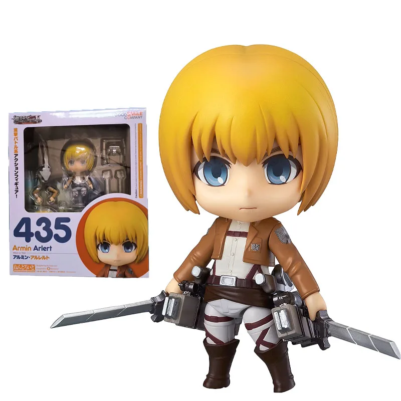 

100% Original Good Smile Nendoroid GSC 435 Armin Arlert Attack on Titan Anime Figure Model Collecile Action Toys Gifts